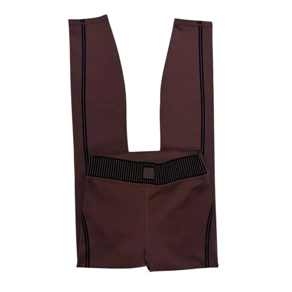 Alo Yoga Airlift Line Up Bra + Legging Set - Cherry Cola XS - Picture 3 of 12